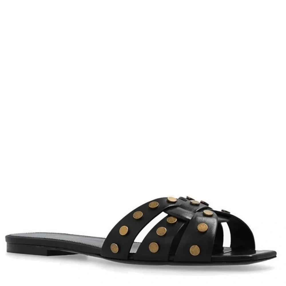 YSL 💫Saint Laurent Tribute Studded Sandals💫 - Picture 3 of 5